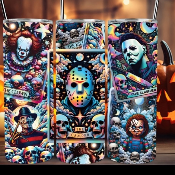 Hand Crafted Other - Horror Tarot card 20oz Stainless Steel Tumbler